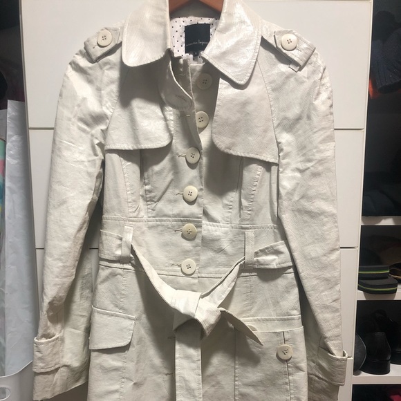Nanette Lepore Jackets & Blazers - White Trench Coat Nanette Lepore Jackets & Blazers - White Trench Coat